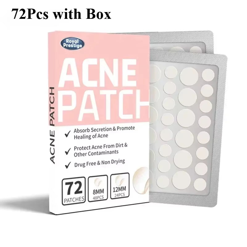Invisible Acne Patches Removal Pimple Anti-Acne Hydrocolloid Patches Spots Marks Concealer Repair Sticker Waterproof