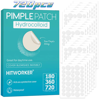180/360/720 Patches/Box of Hydrogel Acne Patches Can Effectively Cover Acne Patches, Suitable for Both Men and Women