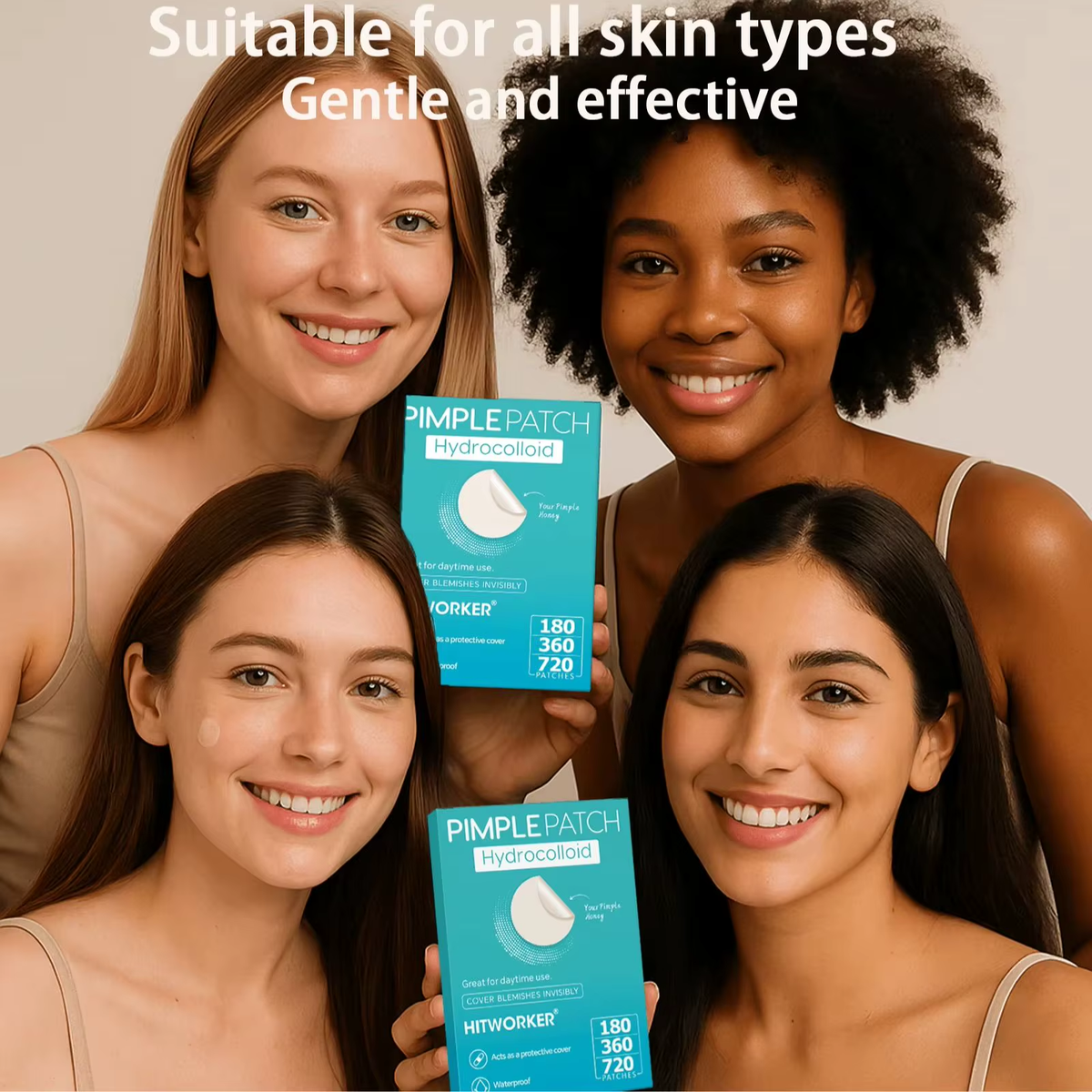 180/360/720 Patches/Box of Hydrogel Acne Patches Can Effectively Cover Acne Patches, Suitable for Both Men and Women